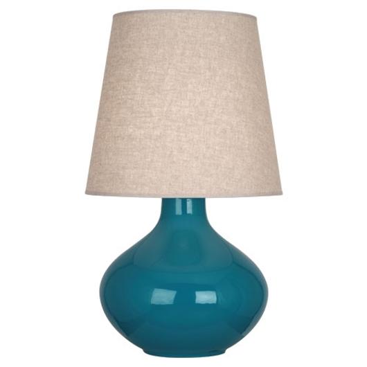 Peacock June Table Lamp by Robert Abbey