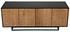 Ra Sideboard, Hand Rubbed Black with Teak by Noir Furniture