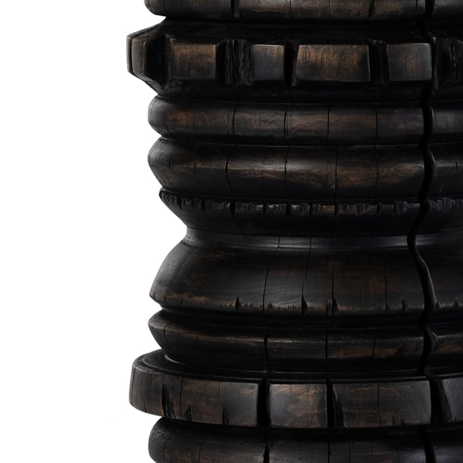 Judah End Table In Rubbed Black by FOUR HANDS