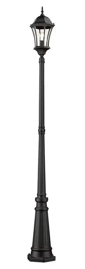 Wakefield Outdoor Post Light in Black Finish by Z-Lite