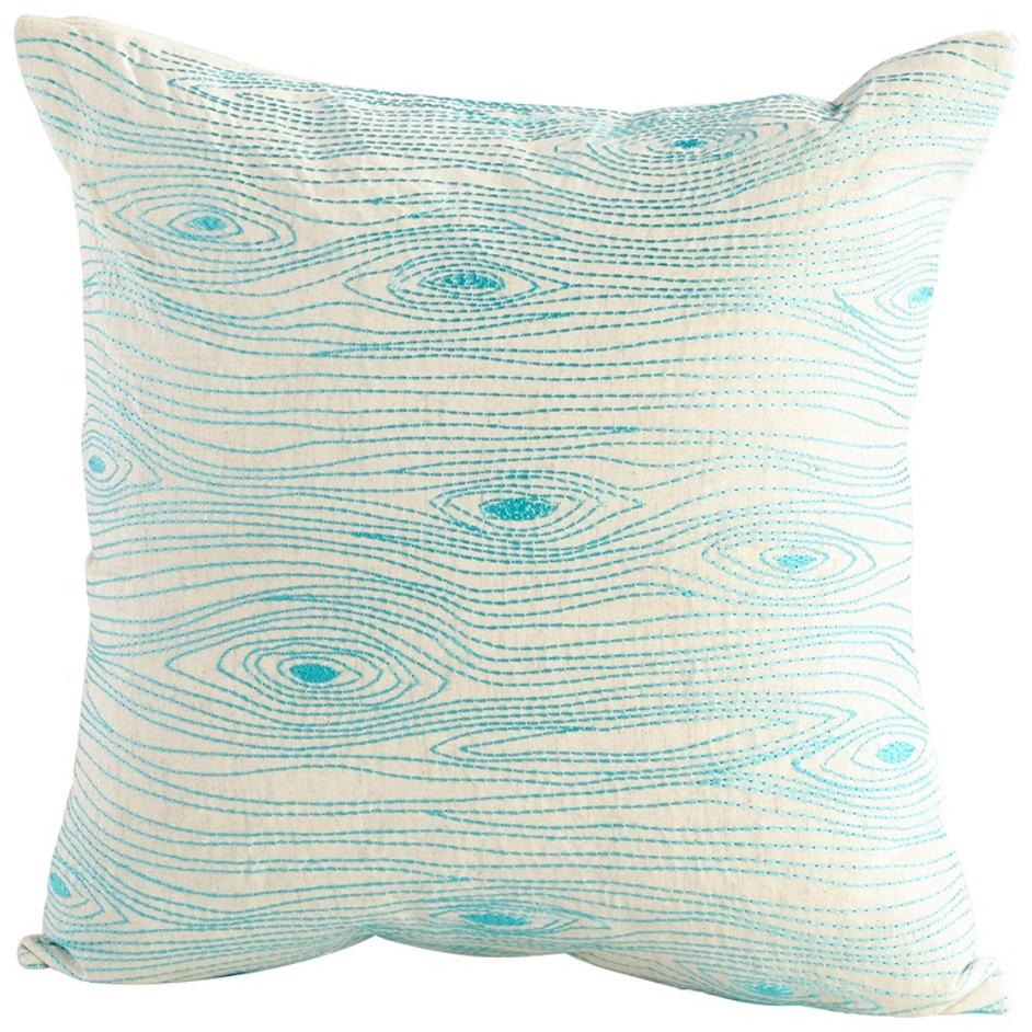 Pillow Cover | Turquoise & White - 18 x 18 by Cyan Design