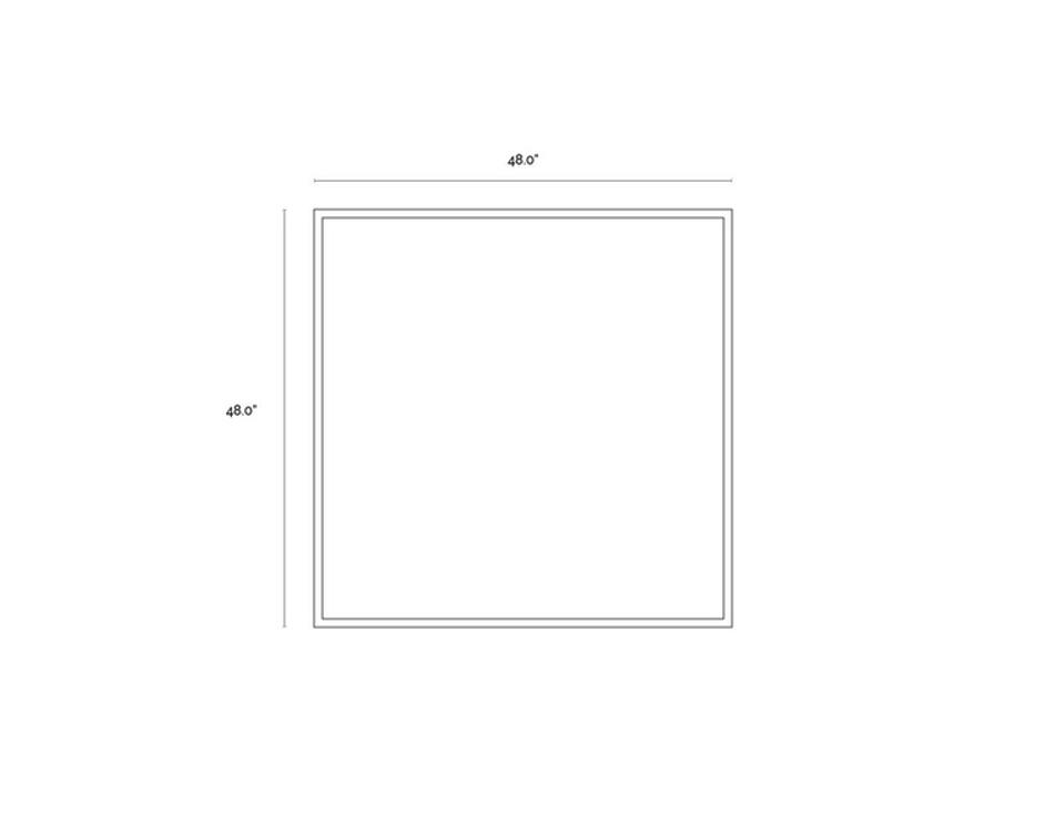 BLUE HERON - 48" X 48" - CHARCOAL FRAME by Sunpan