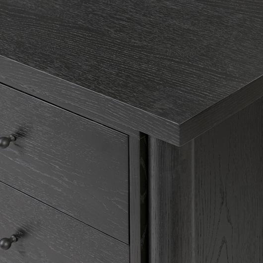 Roark Media Console - Ebony Oak Veneer by Four Hands