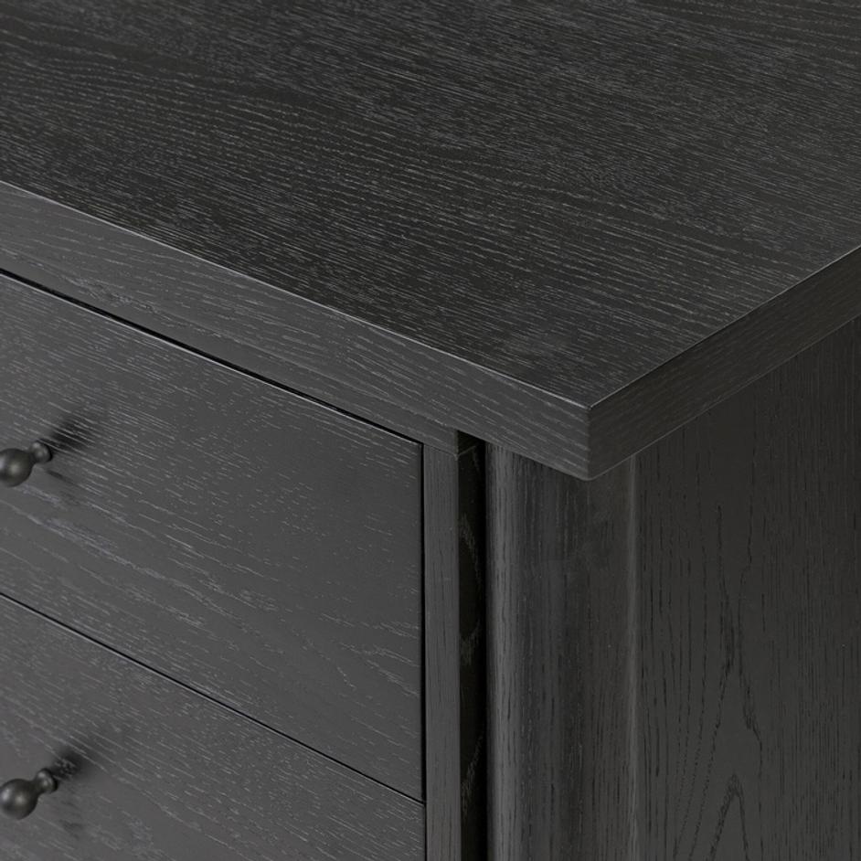 Roark Media Console - Ebony Oak Veneer by Four Hands
