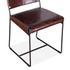 New York Iron and Chocolate Leather Dining Chair by Home Trends & Design