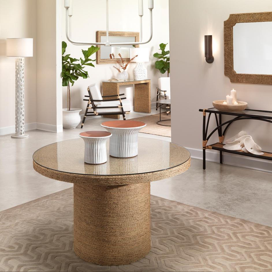Harbor Seagrass Round Bistro Table by Jamie Young