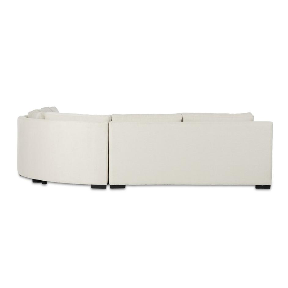 Albany 3Pc Sectional In Alcott Fawn by FOUR HANDS