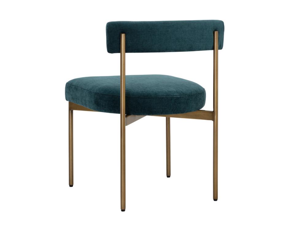 SENECA DINING CHAIR - ANTIQUE BRASS - DANNY TEAL by Sunpan
