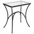 Alayna Black Metal & Glass End Table by Uttermost