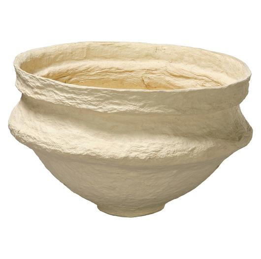 Landscape Cotton Mache Large Decorative Bowl, Cream by Jamie Young