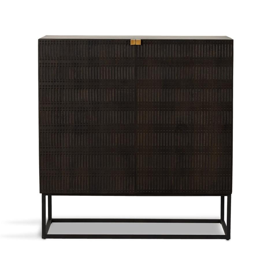 Kelby Bar Cabinet - Gunmetal by Four Hands