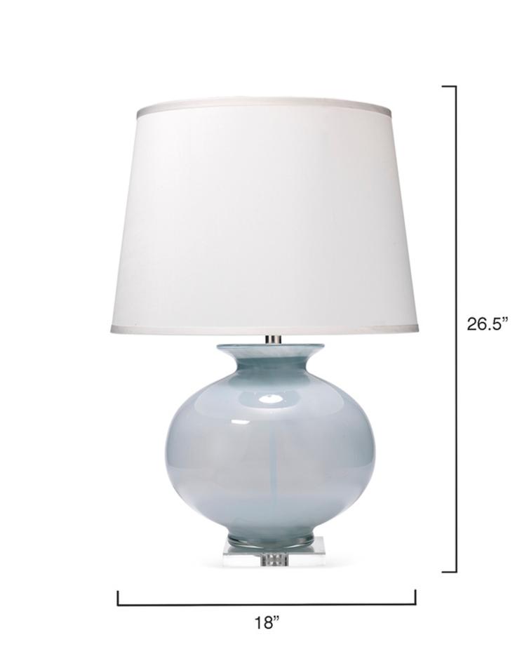 Heirloom Glass Table Lamp with Linen Shade by Jamie Young