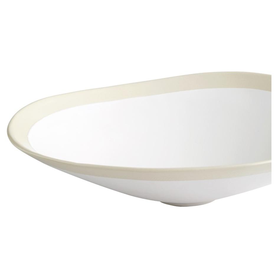 Laura Bowl | White - Small by Cyan Design