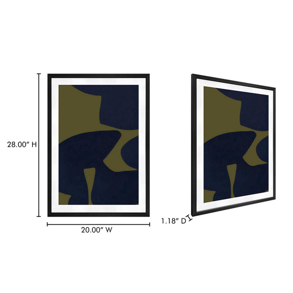 Sola 2 Framed Print Multicolor by Moes Home