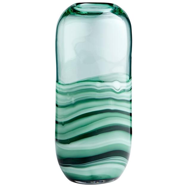 Torrent Vase in Green by Cyan Design