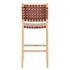Marco PU Counter Stool, Ochre Brown by New Pacific Direct