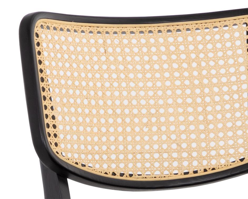 ANNEX COUNTER STOOL - VELVET BLACK / NATURAL by Sunpan