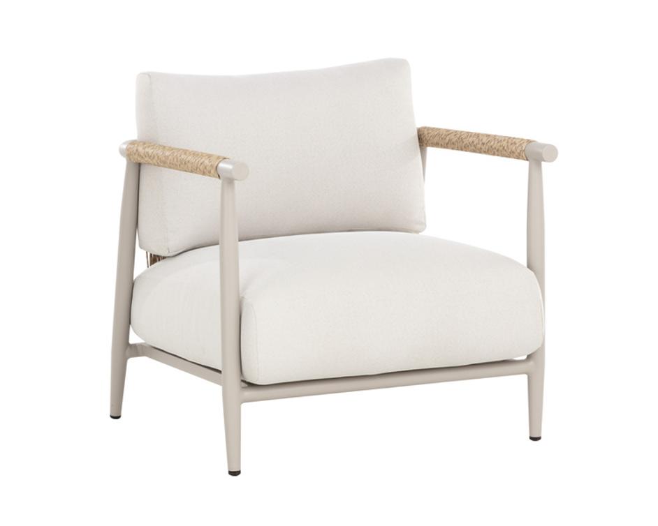 MUROS LOUNGE CHAIR - GREIGE - PALAZZO CREAM by Sunpan
