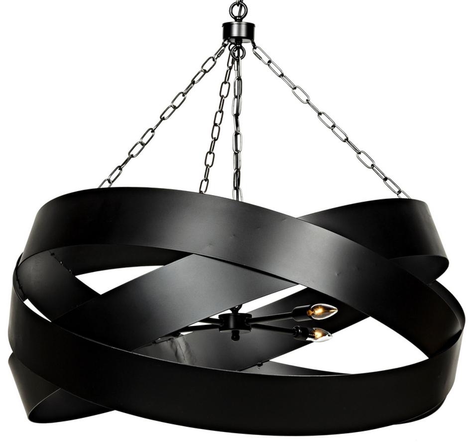 Orion Pendent, Black Steel by Noir Furniture
