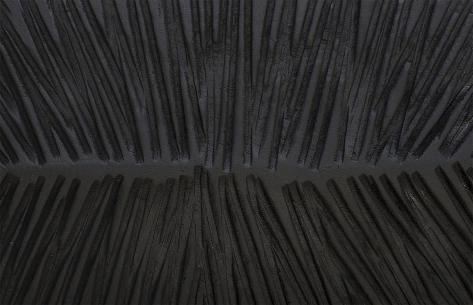  Carved Leaf on Stand, Burnt, MD by PHILLIPS COLLECTION