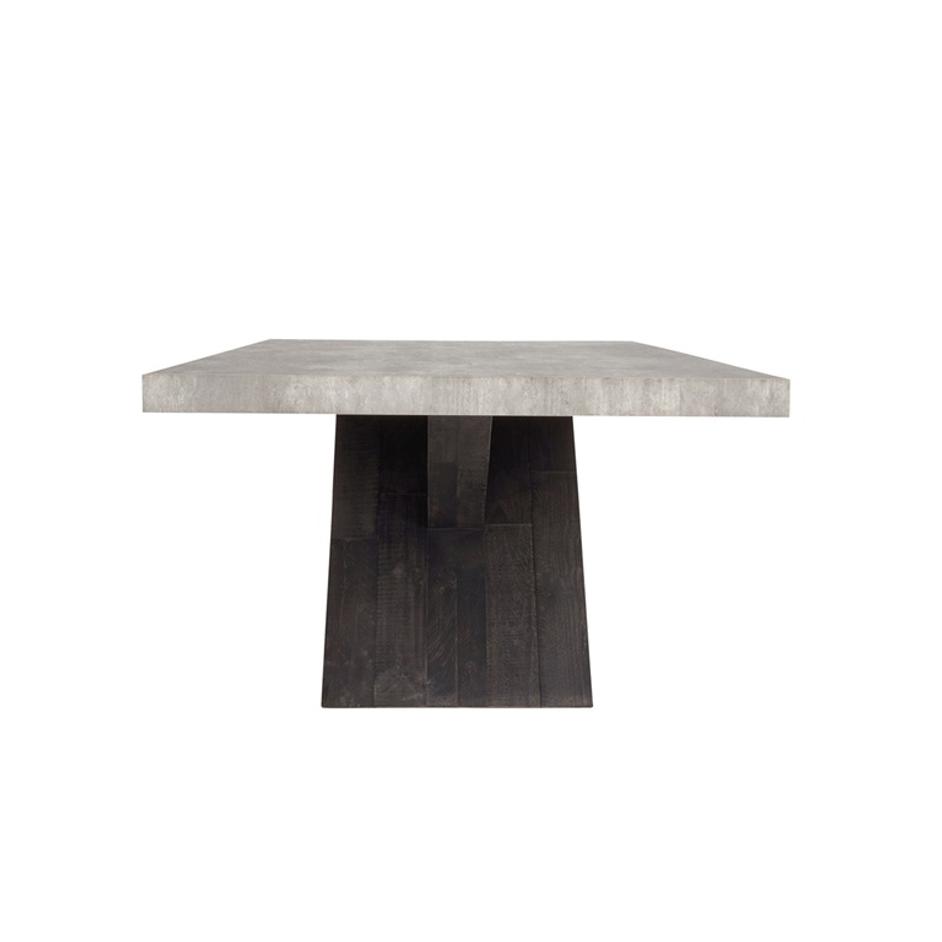 Durant 84" Dining Table Gray/Black by Classic Home