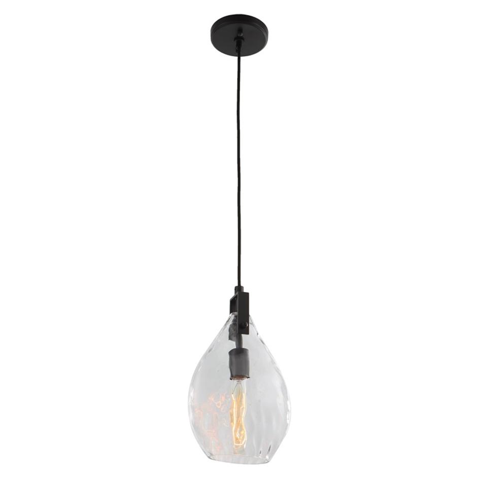 Campester 1 Light Watered Glass Mini Pendant by Uttermost