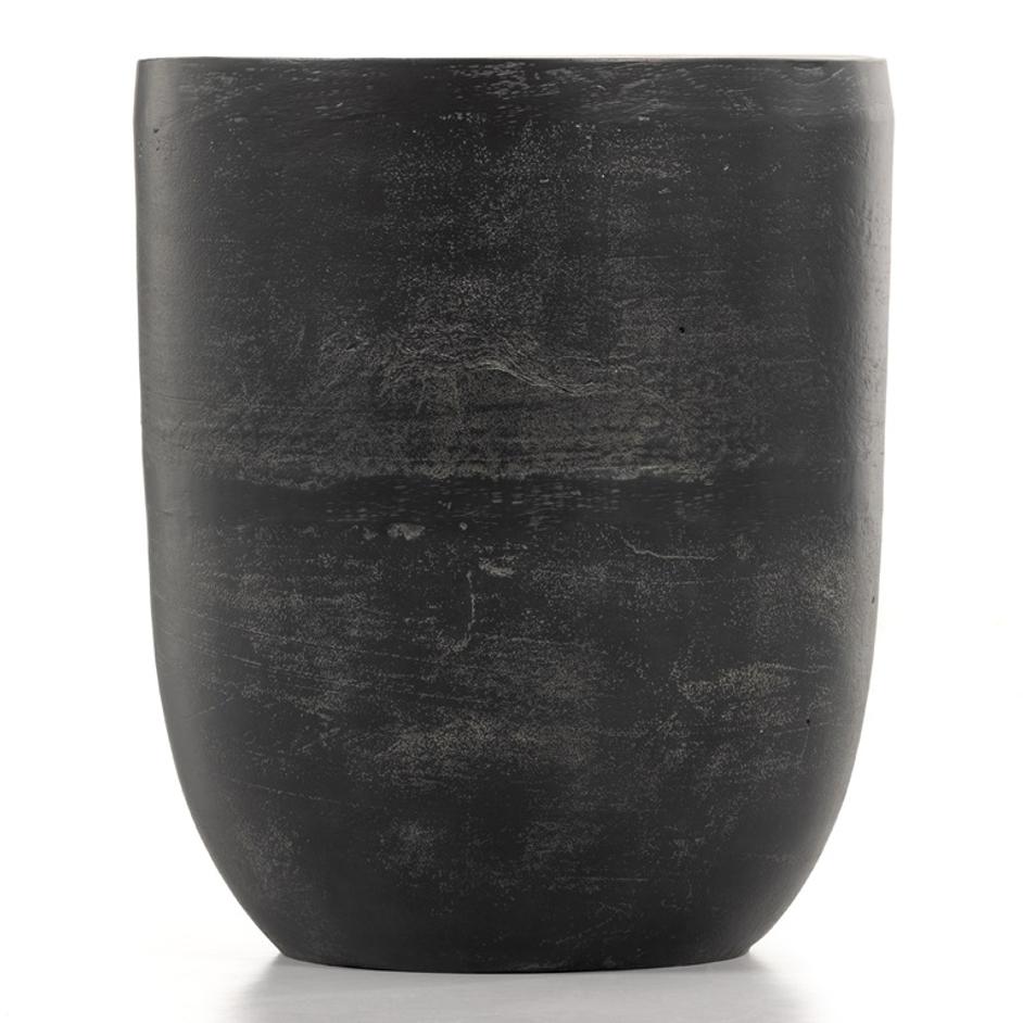 Basil Outdoor Drink Table In Aged Grey by FOUR HANDS