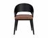 DEZIRAE DINING CHAIR - BLACK - COGNAC LEATHER by Sunpan