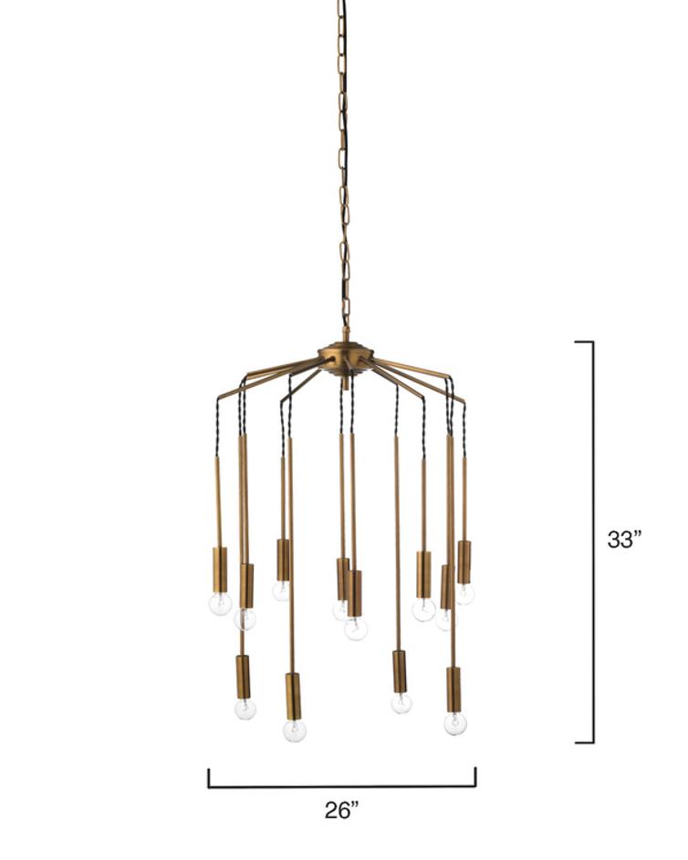 Cascade 12-Light Metal Chandelier by Jamie Young