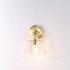 Hudson Glass Wall Sconce, Brass by Jamie Young