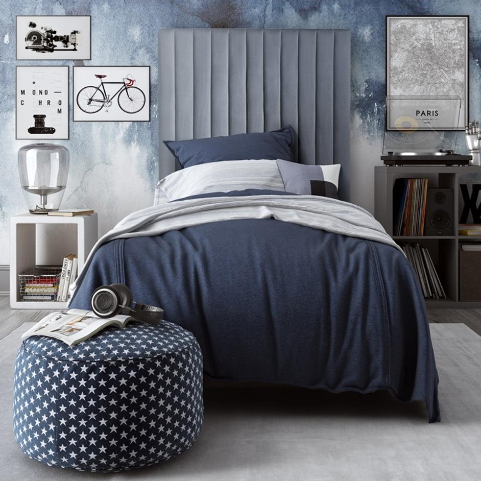 Arabelle Grey Bed Twin by tov furniture