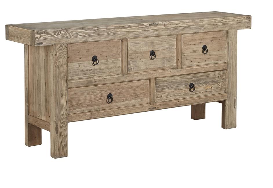 Old Pine Five Drawer Buffet by Furniture Classics