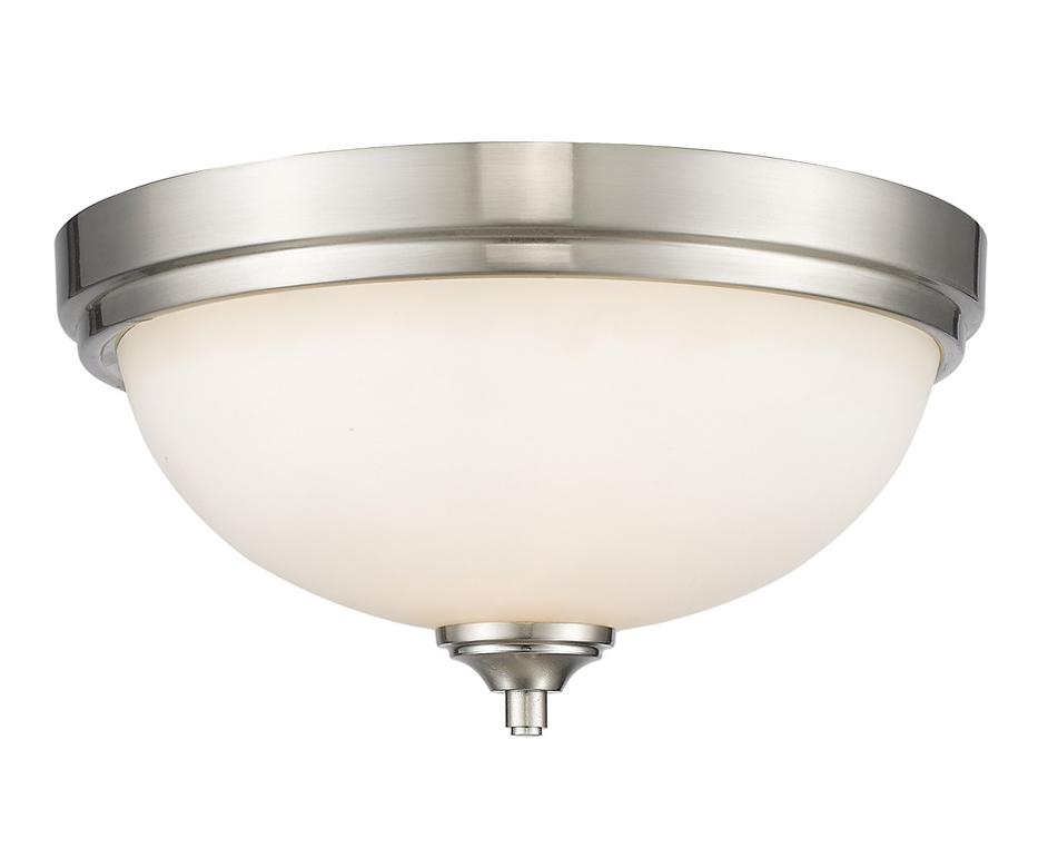 Bordeaux 2 Light Flush Mount  in Brushed Nickel Finish by Z-Lite