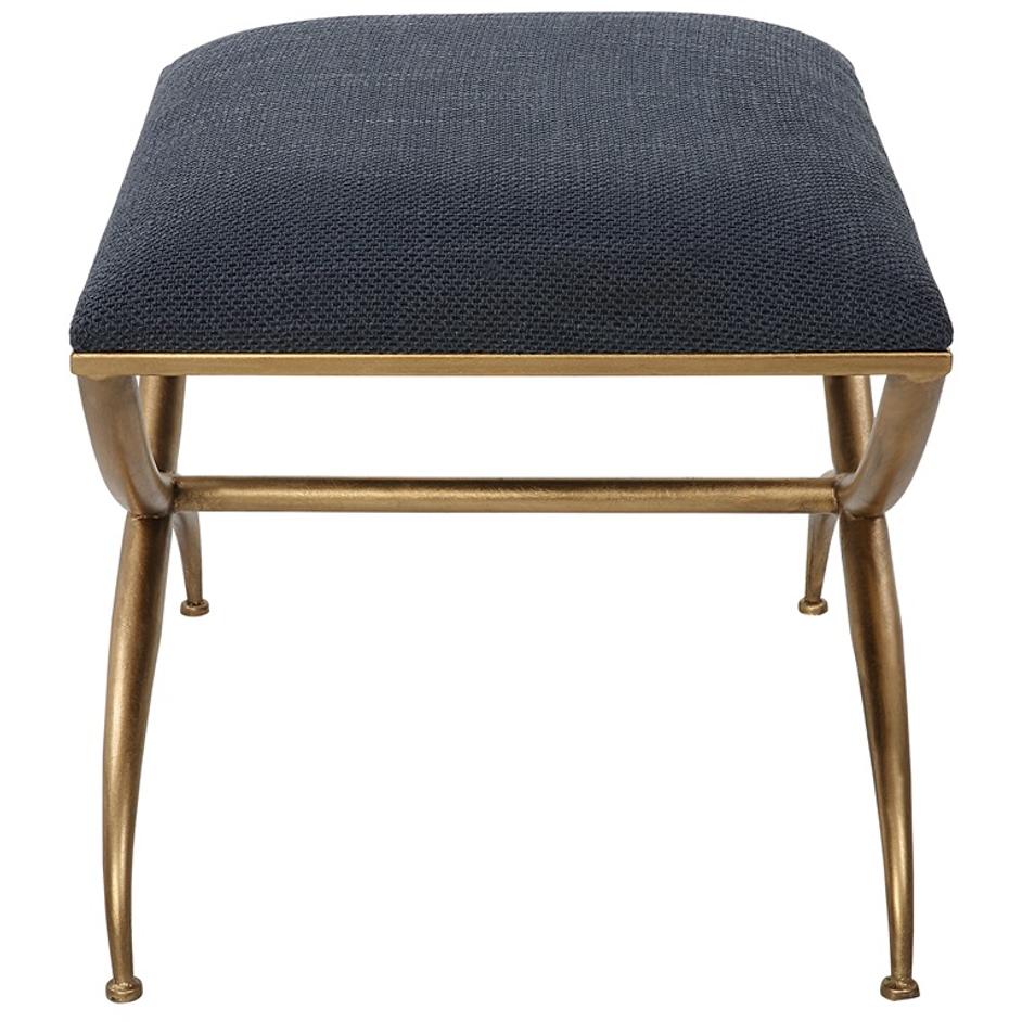 Crossing Small Navy Bench by Uttermost