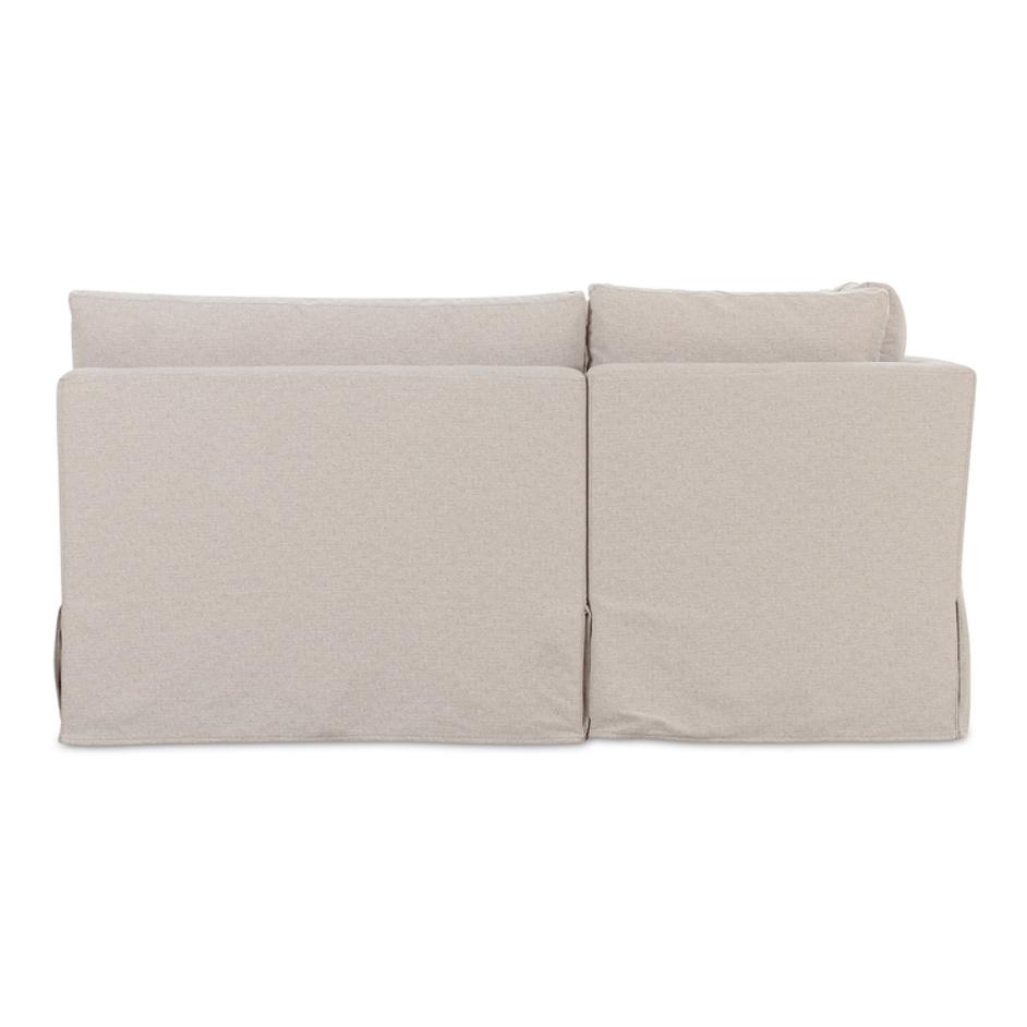 Fable Slipcover Dining Banquette U-Shape Beige 168In by Moes Home