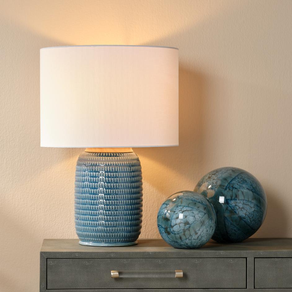 Graham Ceramic Table Lamp, Blue by Jamie Young
