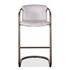 Portofino Leather Bar Chair Vintage White by Home Trends & Design