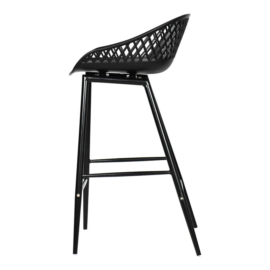 PIAZZA OUTDOOR COUNTER STOOL BLACK-M2 by Moes Home