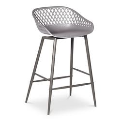 PIAZZA OUTDOOR COUNTER STOOL GREY-M2 by Moes Home