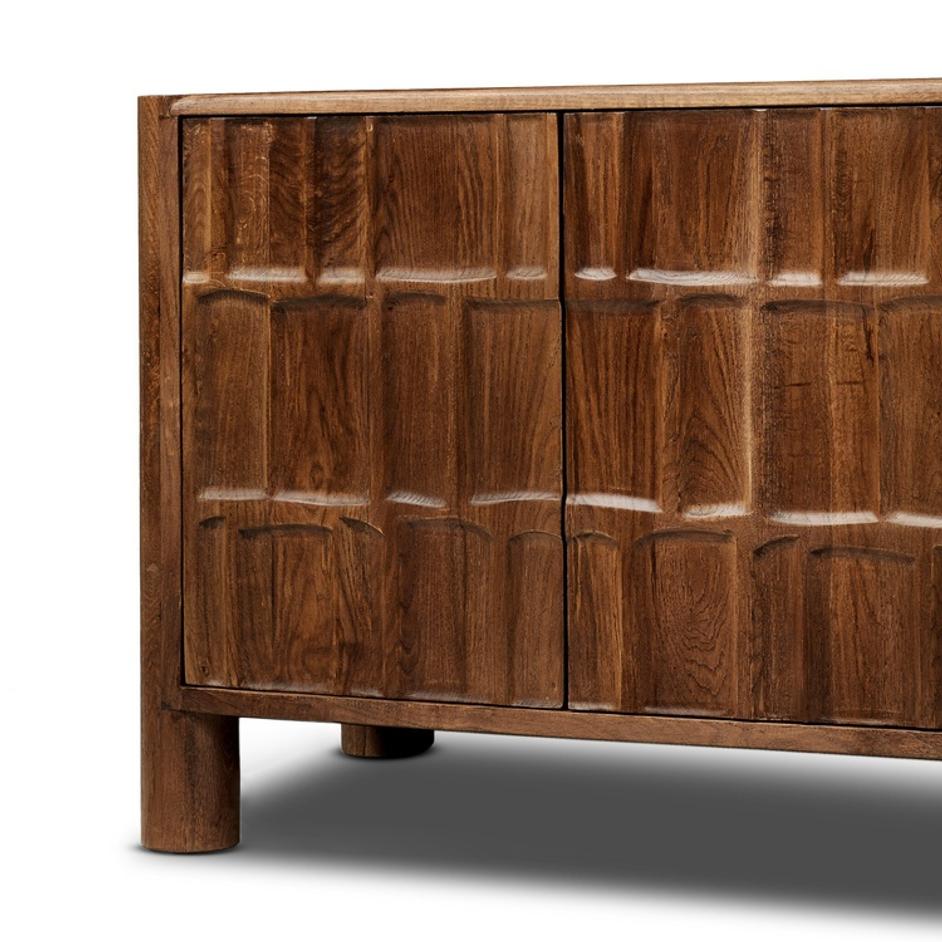 Ezri Media Console - Cocoa Oak by Four Hands
