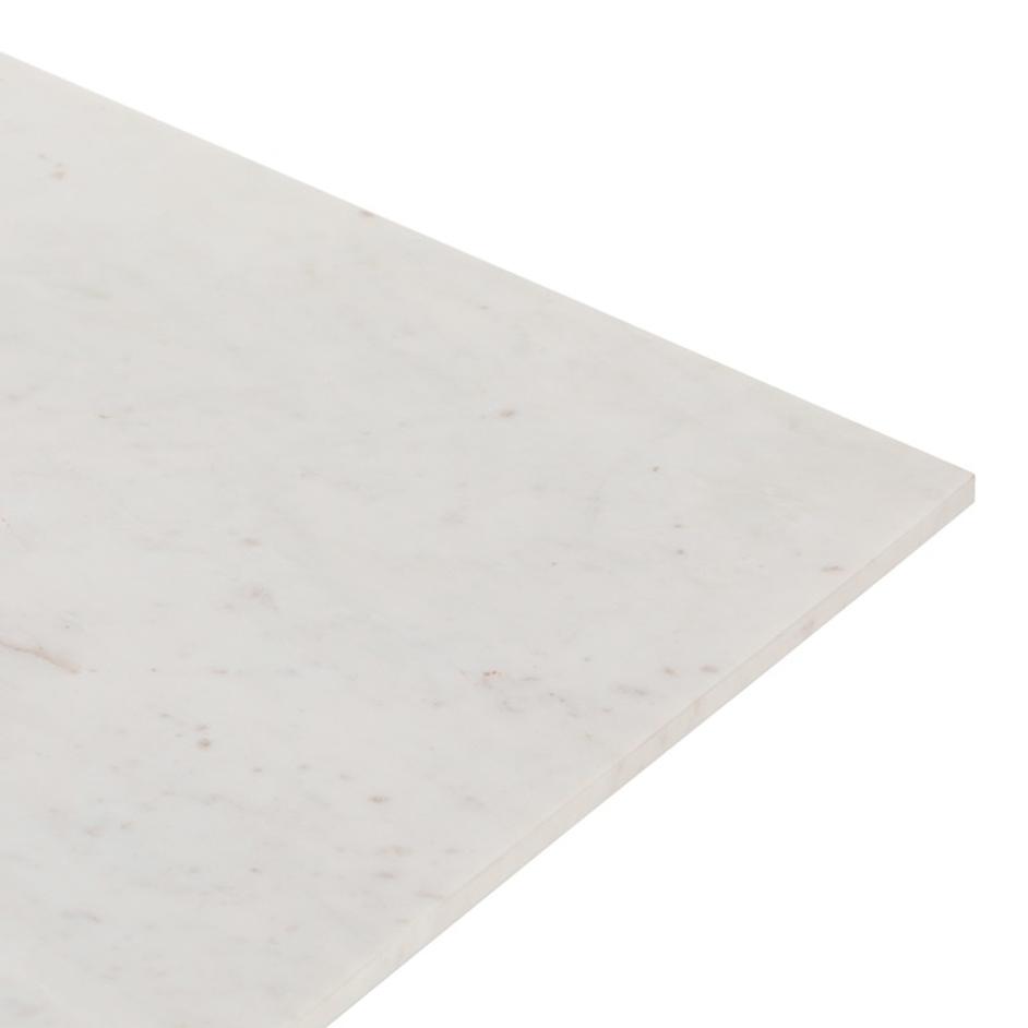 Terrell Coffee Table - Polished White Marble by Four Hands