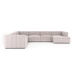 Langham Channeled 6-Piece Sectional - Napa Sandstone by Four Hands