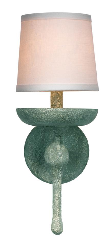 Concord Wall Sconce, Green Plaster by Jamie Young