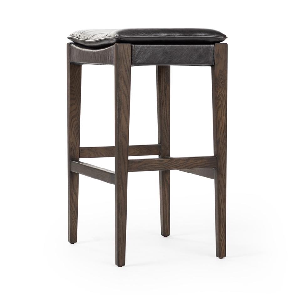 Aya Bar Stool in Sonoma Black by FOUR HANDS