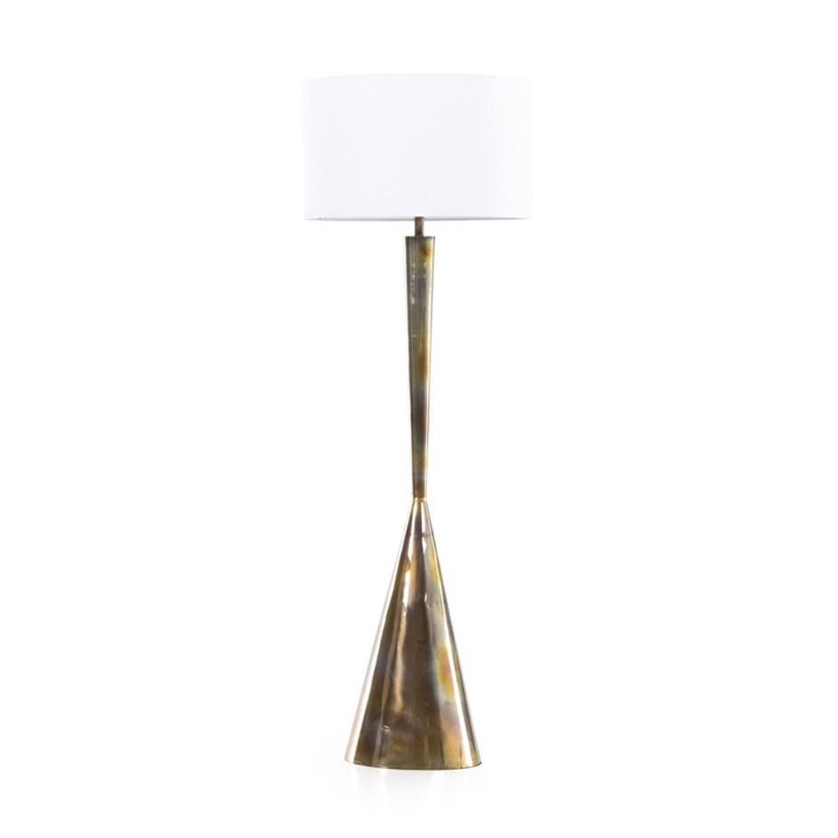 Clement Floor Lamp - Burnt Brass by Four Hands