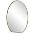 Cabell Brass Oval Mirror by Uttermost