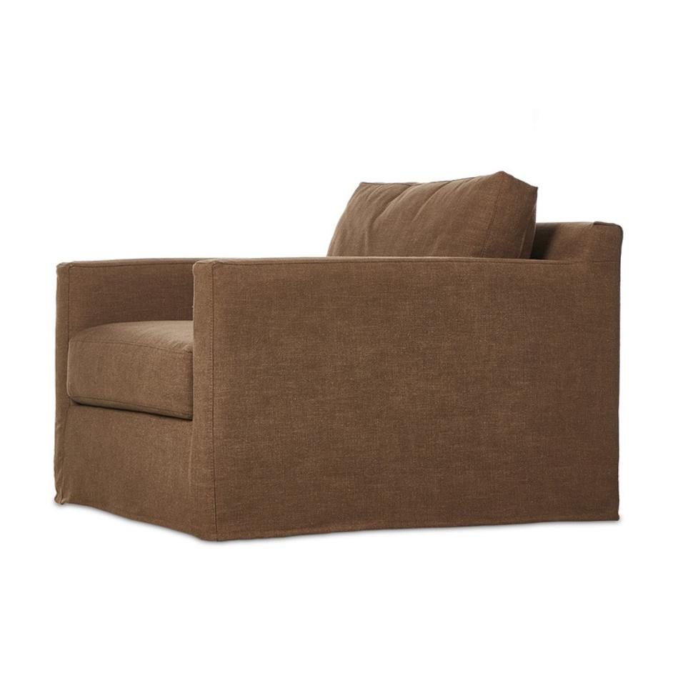 Hampton Slipcover Swivel Chair - Antwerp Cafe by Four Hands