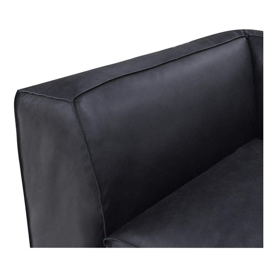 FORM CORNER CHAIR VANTAGE BLACK LEATHER by Moes Home