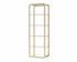 AMBRETTA BOOKCASE - SMALL - GOLD / CLEAR by Sunpan