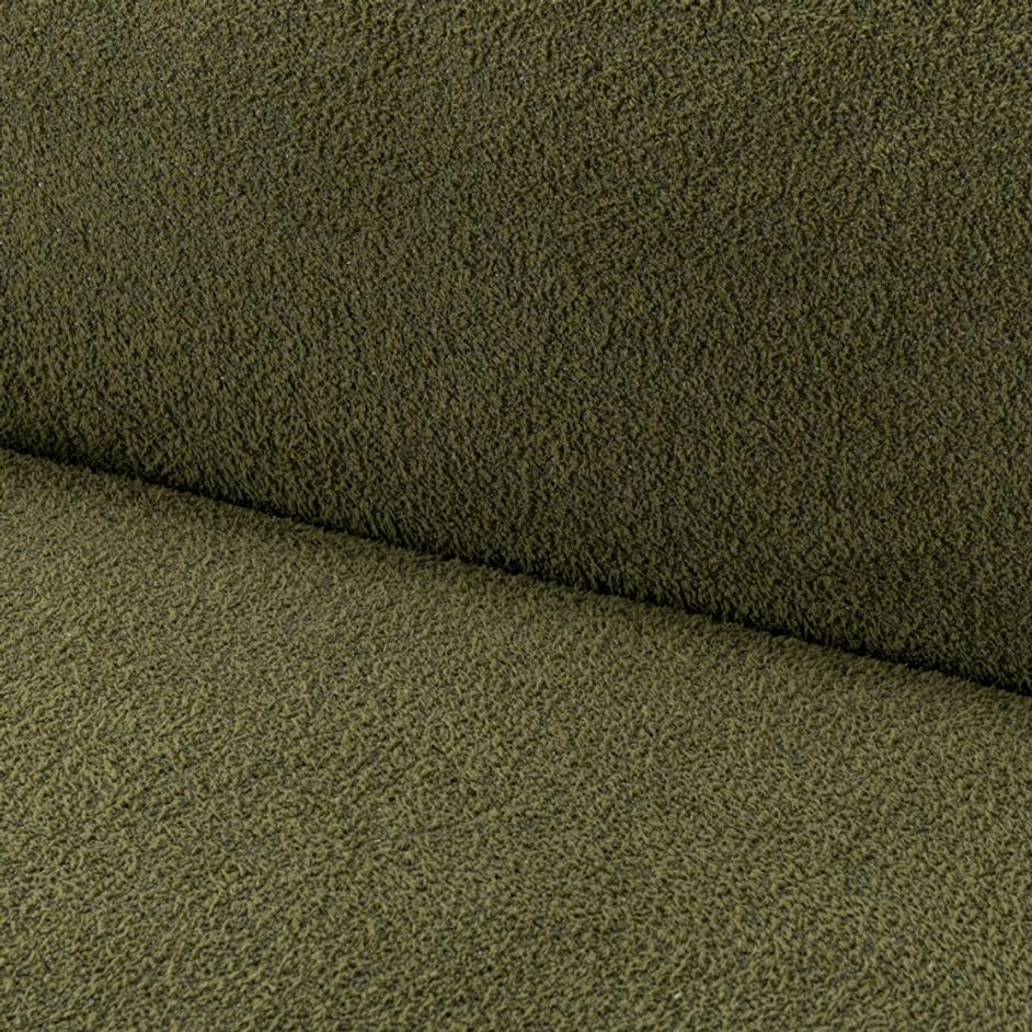 Faris Upholstered Sofa Dark Olive by Classic Home